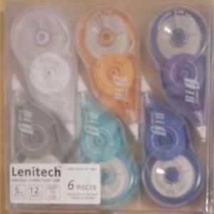 Lenitech 6-Packs of Original Correction Tape
